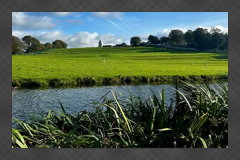 Lancaster Canal during summertime in Lancaster city centre