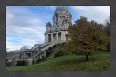 The Ashton Memorial in Williamson Park overlooking Morecambe Bay and the Lake District