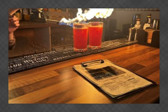 Flaming cocktails at Tipple cocktail bar in Lancaster city centre