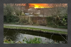 Sunset over the Lancaster Canal