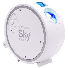 Close-up of the BlissLights Sky Lite LED projector, designed to create a starry sky effect.