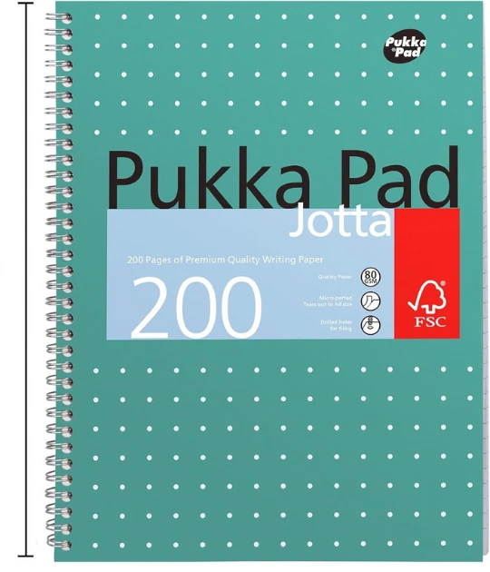A close-up of a single Pukka Pad notebook cover with 
